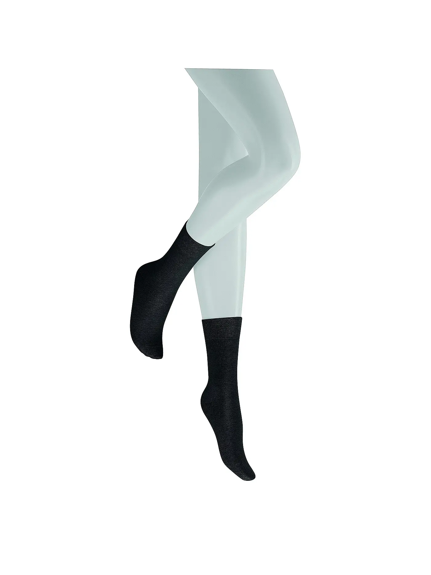 HUDSON | Socken grau-mel. | schwarz